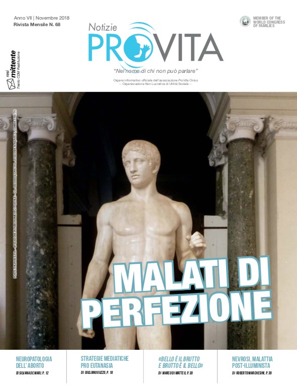 Notizie ProVita - Novembre 18 - Malati di perfezione_