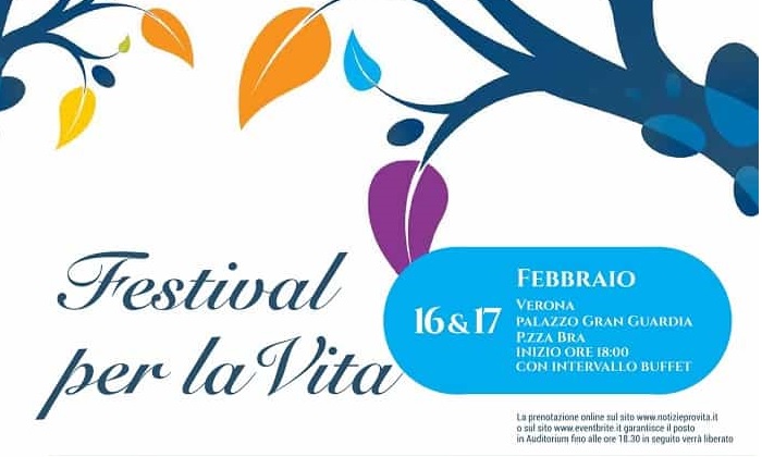 Locandina Festival per la Vita Verona