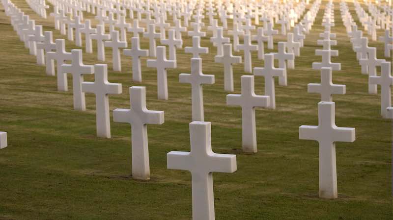 Croci di un cimitero di bimbi abortiti