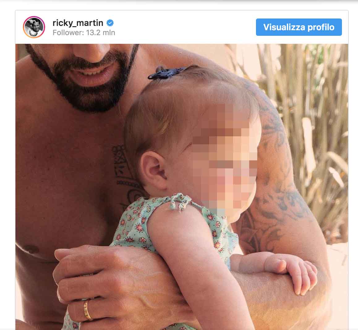 Ricky Martin mostra su Instagram sua “figlia” Lucia 1