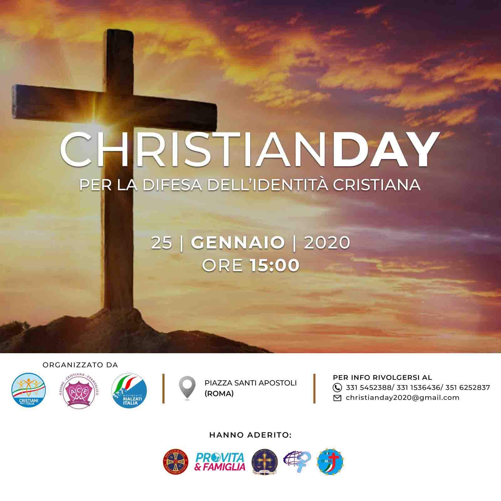 L’evento ChristianDay, in difesa dell’identità cristiana 1