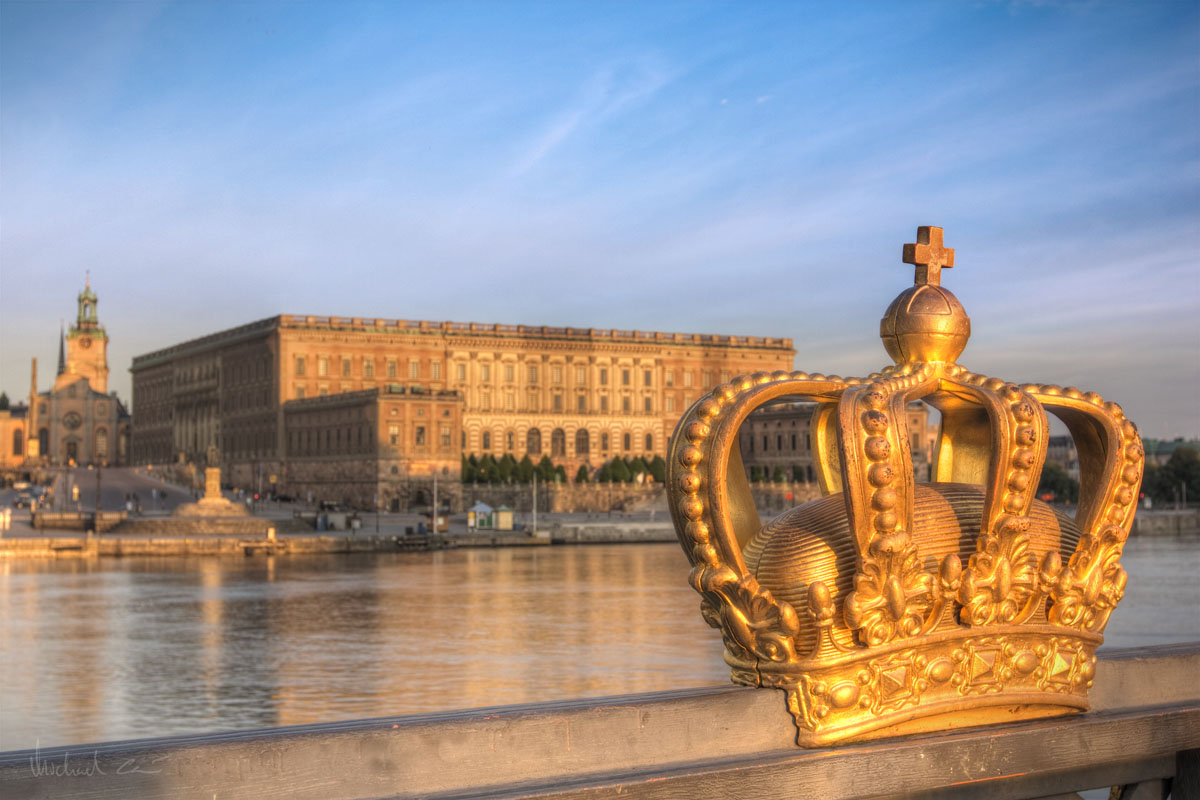 Palazo reale di Stoccolma - svezia- con Corona
