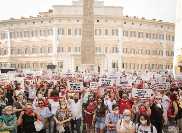 Manifestazione Restiamo Liberi_Roma, 16.07.2020