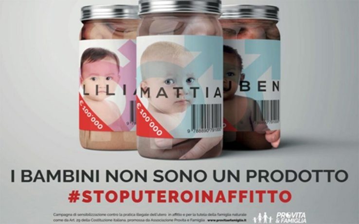 Bambini in barattolo: i bambini non si comprano - Stop uteroin affitto