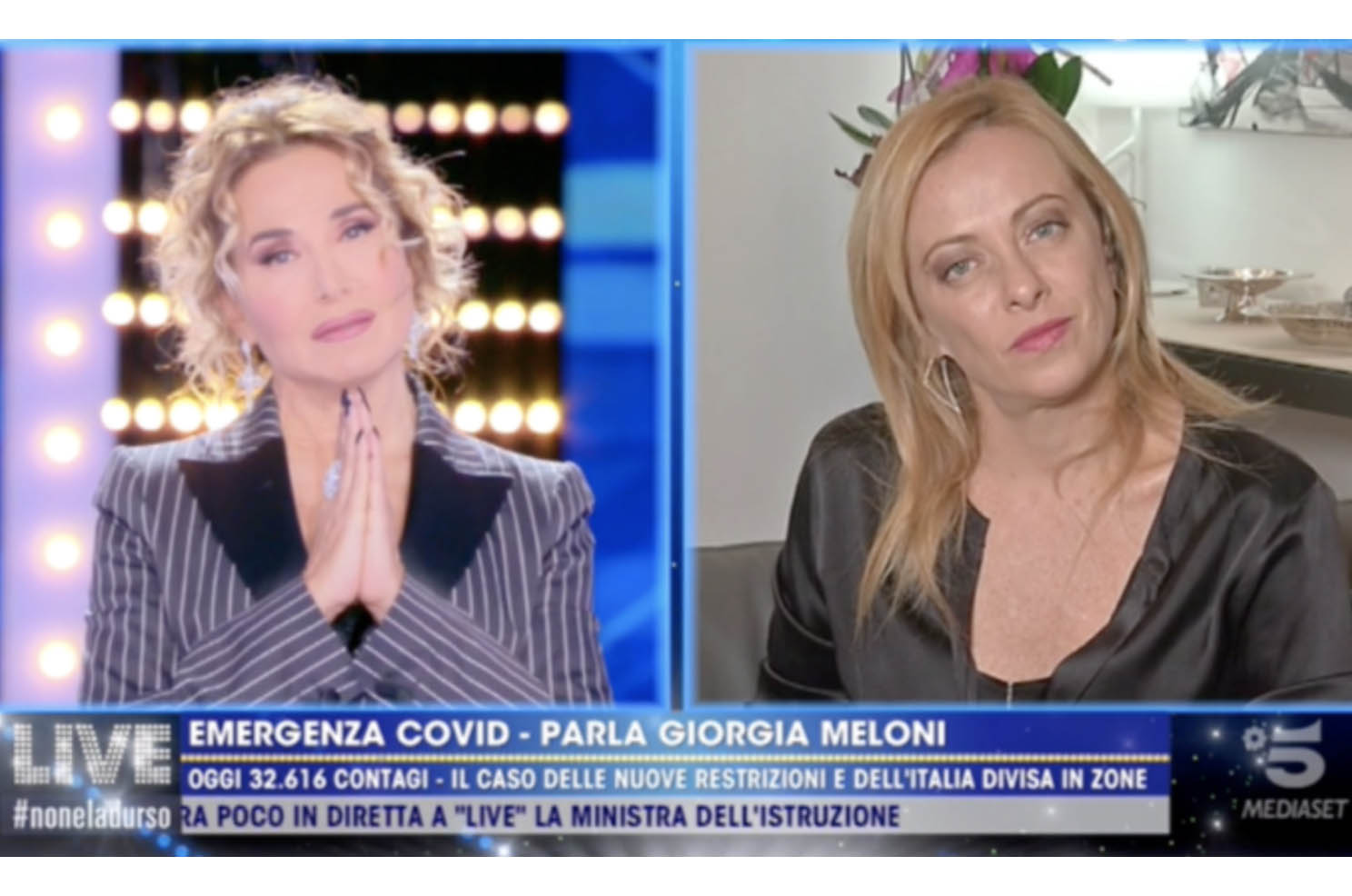 Barbara D’Urso implora la Meloni di non ostacolare il ddl Zan senza neanche darle il tempo di rispondere 1