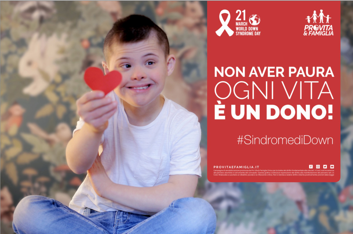 Giornata Mondiale Sindrome di Down. PV&F: «Abbiano l’attenzione che meritano. Invece è allarme» 1