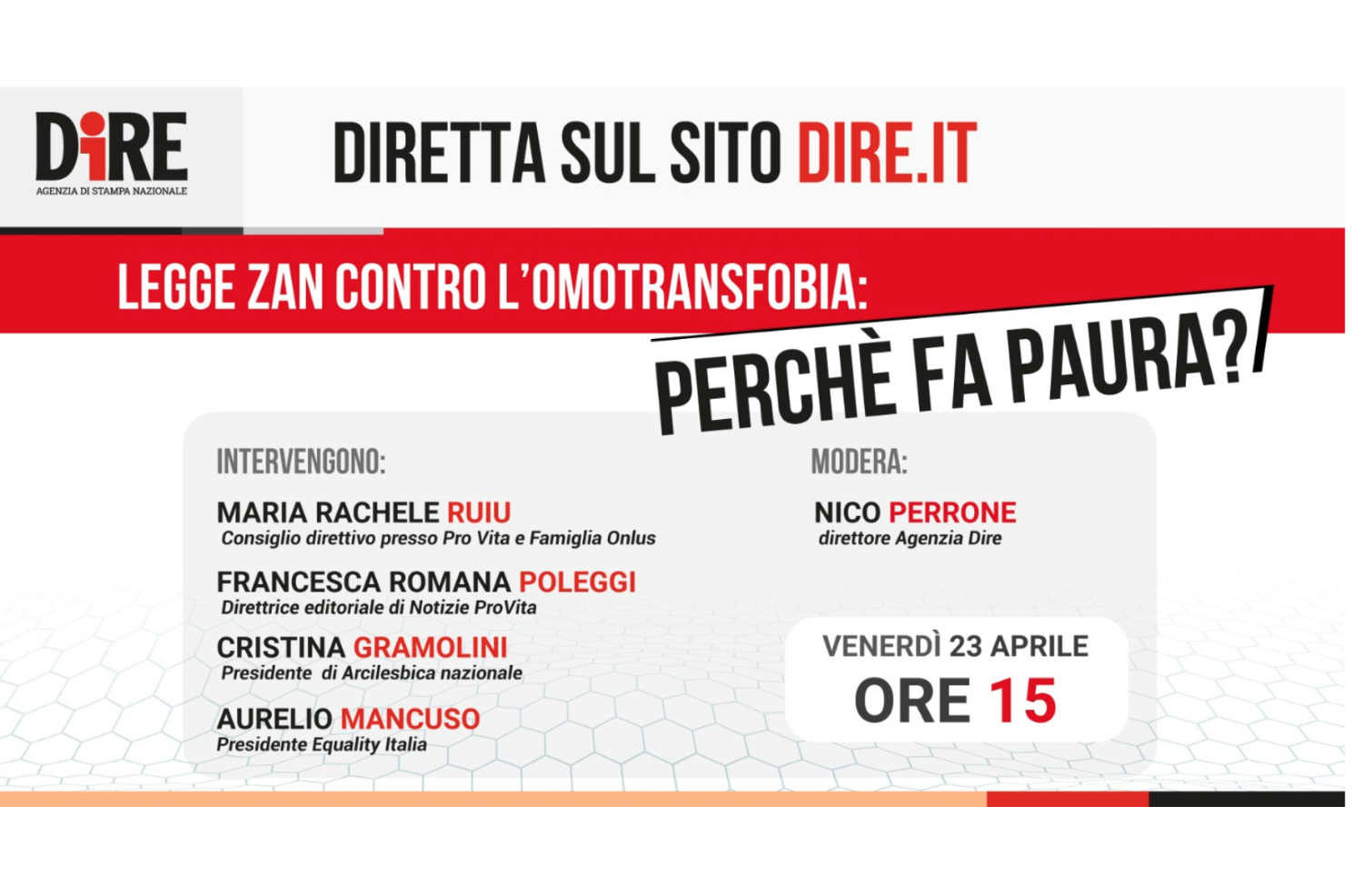 Ddl Zan. Confronto online tra Pro Vita & Famiglia, Gramolini (Pres. Arcilesbica) e Mancuso (già Pres. Arcigay) 1