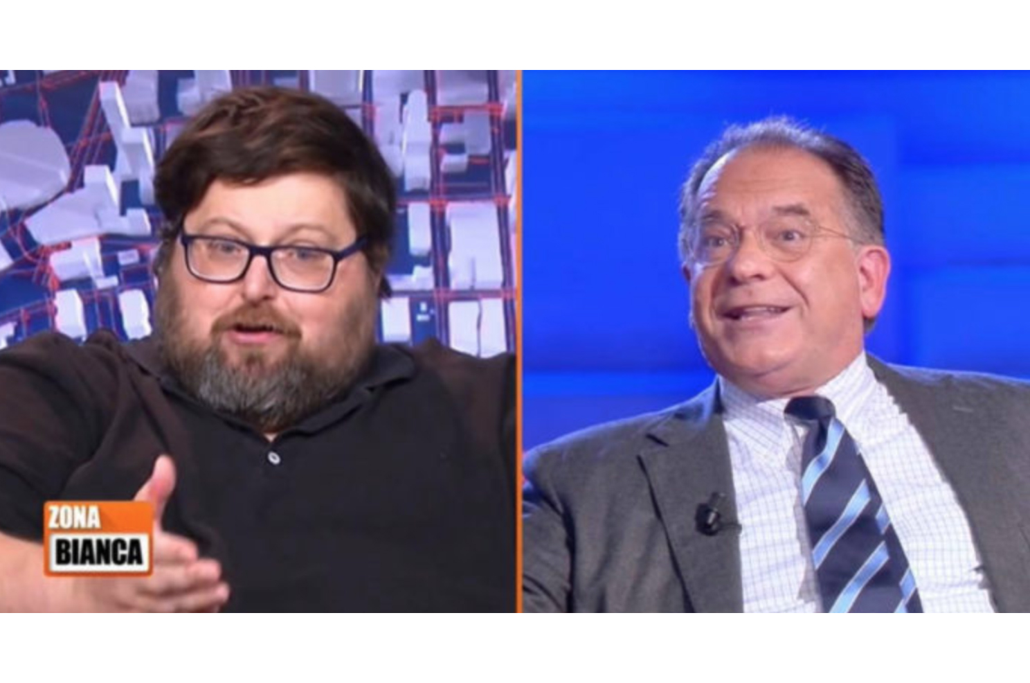 Lite in tv tra Adinolfi e Cecchi Paone. Il leader del Popolo della Famiglia: «Ddl Zan è legge fascistissima» 1