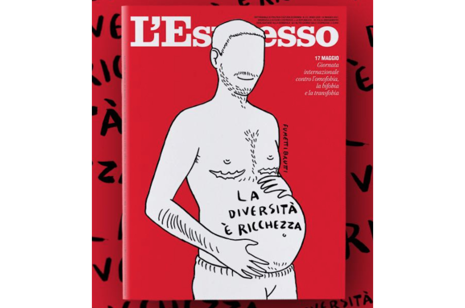 L’assurda copertina dell’Espresso. E’ fuori dalla realtà e svela il fine ultimo del ddl Zan 1