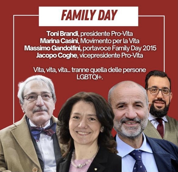 Omotransfobia, Pro Vita & Famiglia risponde a Cathy La Torre: “Discriminati e offesi dalla paladina delle discriminazioni” 1