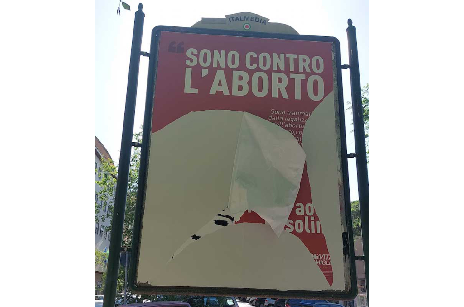 Aborto. Pro Vita & Famiglia: «Vandalizzati i nostri manifesti con Pasolini» 1