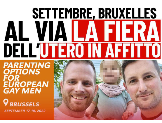 FLASH - Ennesima vergogna a Bruxelles: la Fiera dell’utero in affitto 1