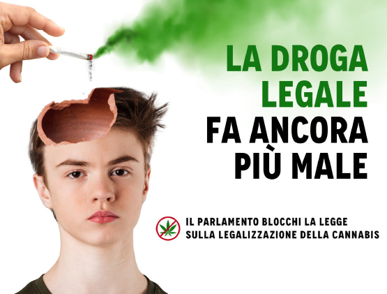 Campagna "No alla legge sulla Cannabis legale" 1