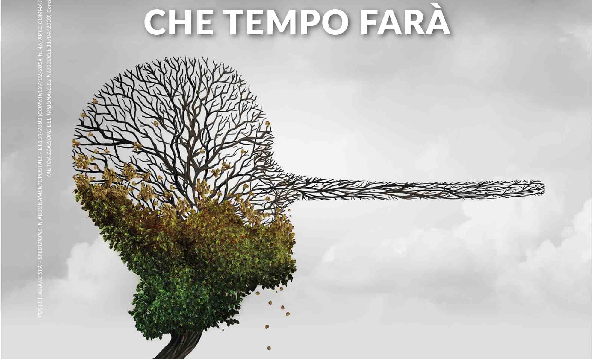 albero con il naso di Pinocchio - bugie ambientaliste