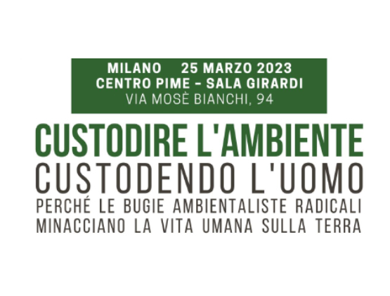 Custodire l'Ambiente custodendo l'Uomo - Evento a Milano 1
