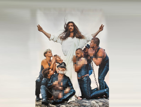 FLASH - Gesù con discepoli sadomaso. La mostra blasfema Lgbt al Parlamento Europeo 1