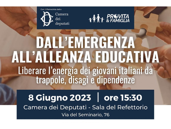 Dall'emergenza all'alleanza educativa. Liberare l'energia dei giovani italiani da trappole, disagi e dipendenze 1