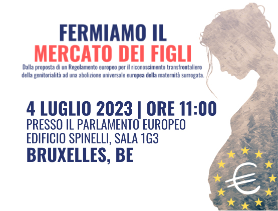 Convegno al Parlamento Europeo: "Fermiamo il mercato dei figli" 1