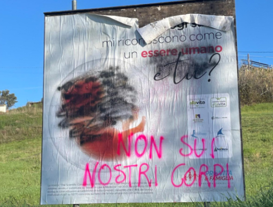Montegiorgio, Marche. Su aborto affissioni legali e veritiere, basta censure e vandalismi nei nostri confronti 1