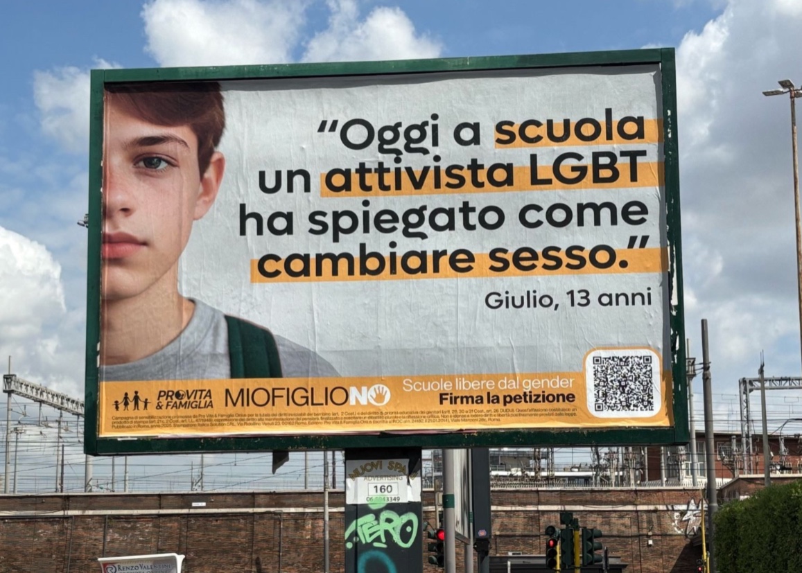 Censura politica a Rimini e Bologna contro i nostri manifesti sulla libertà educativa dei genitori 1