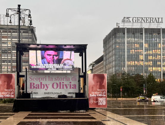 A Milano il nostro omaggio a Charlie Kirk con la proiezione di "Baby Olivia" 1