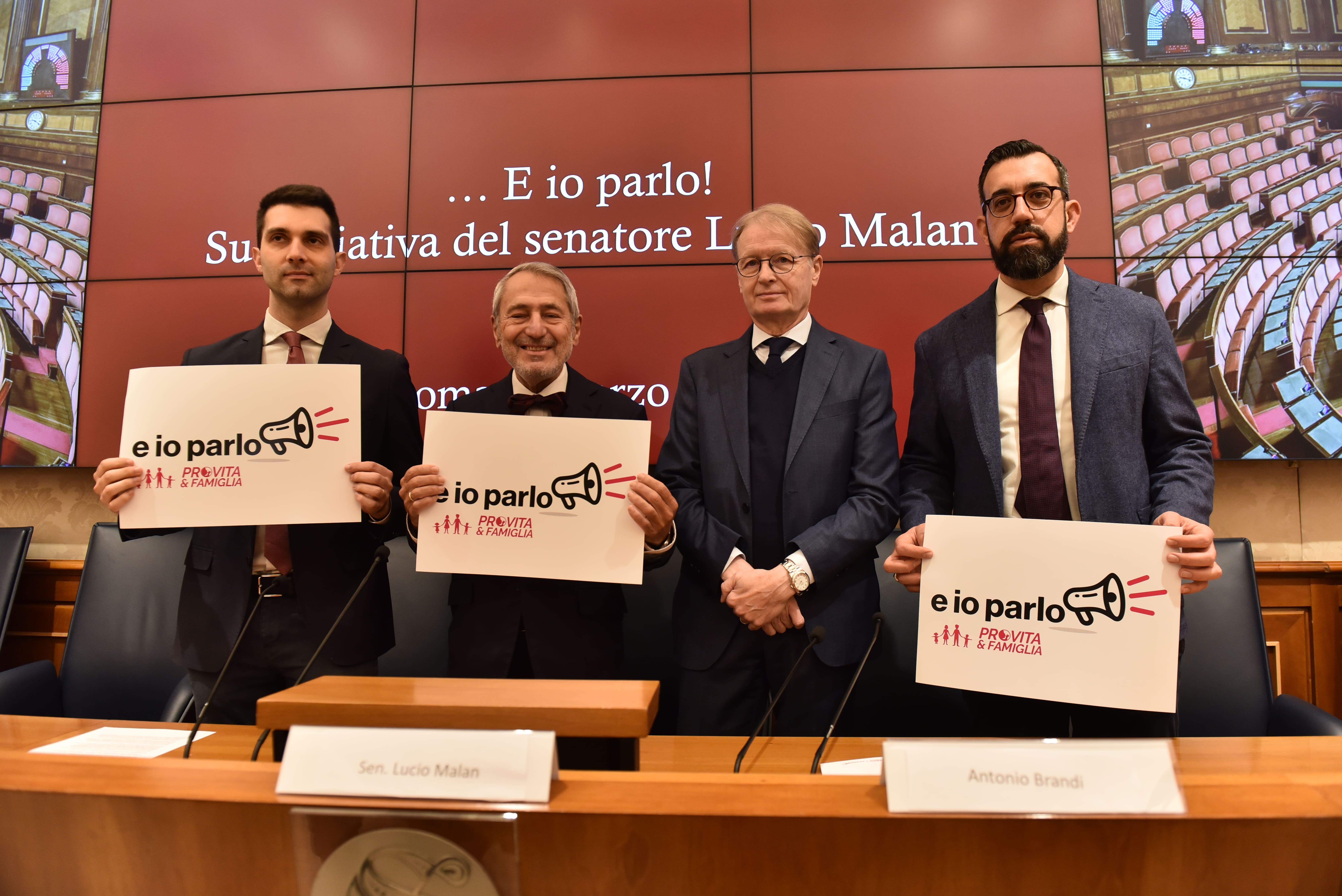 Pro Vita & Famiglia lancia dal Senato la campagna “E io Parlo!” per libertà d’espressione: «Centrodestra elimini norma bavaglio da Codice della Strada» 1