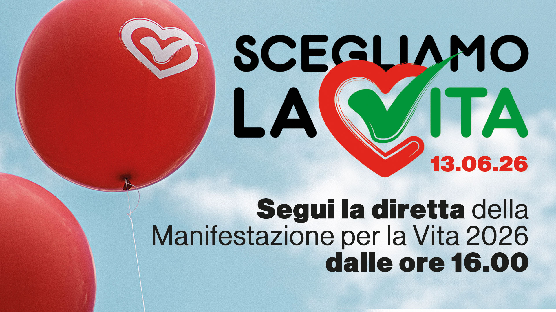 Manifestazione “Scegliamo la Vita” 2026 - SEGUI QUI LA DIRETTA VIDEO 1