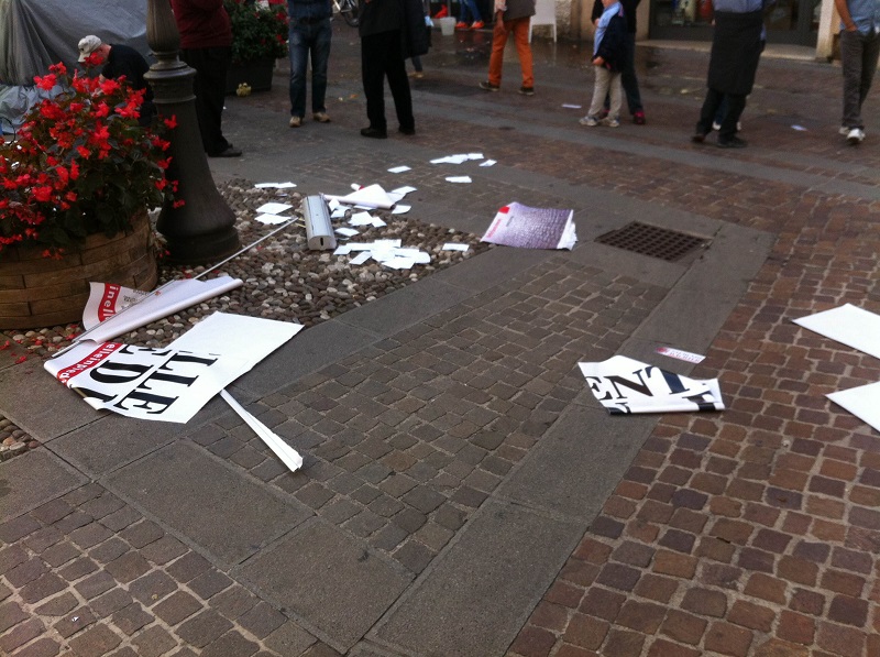 Sentinelle in piedi aggredite a Rovereto 1