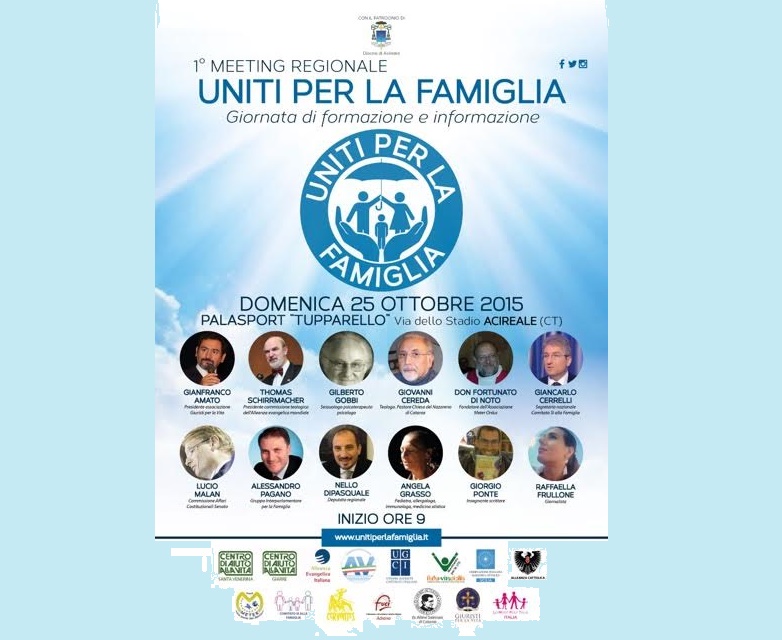 Uniti per la famiglia, ad Acireale, il 25 ottobre 1