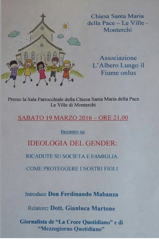 Gender educazione e famiglia: un convegno a Monterchi (AR) 1