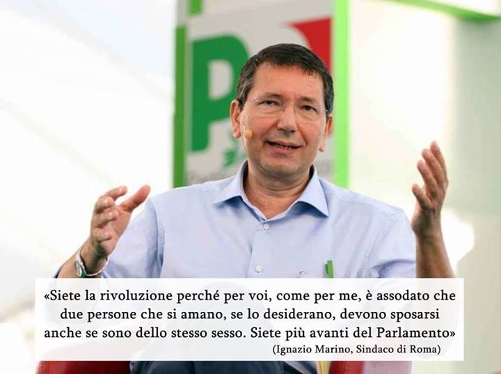 Roma – Sindaco Marino: “No al patrocinio della Marcia per la Vita, sì al patrocinio al Gay Pride” 1