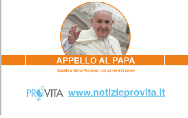 Utero in affitto – ProVita si appella a Papa Francesco 1