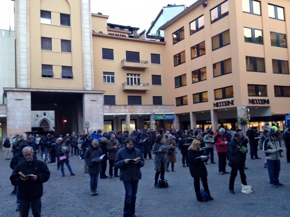 Sentinelle in Piedi a Trento, 7 marzo 1