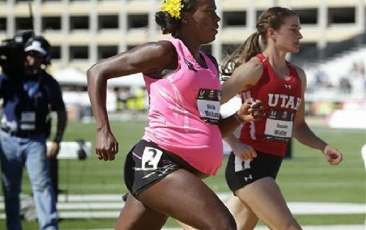Atleta olimpica gareggia alla 34° settimana di gravidanza 1