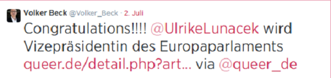 Aborto, matrimonio gay, educazione gender: benvenuta Lunacek, nuova Vicepresidente del Parlamento Europeo! 1