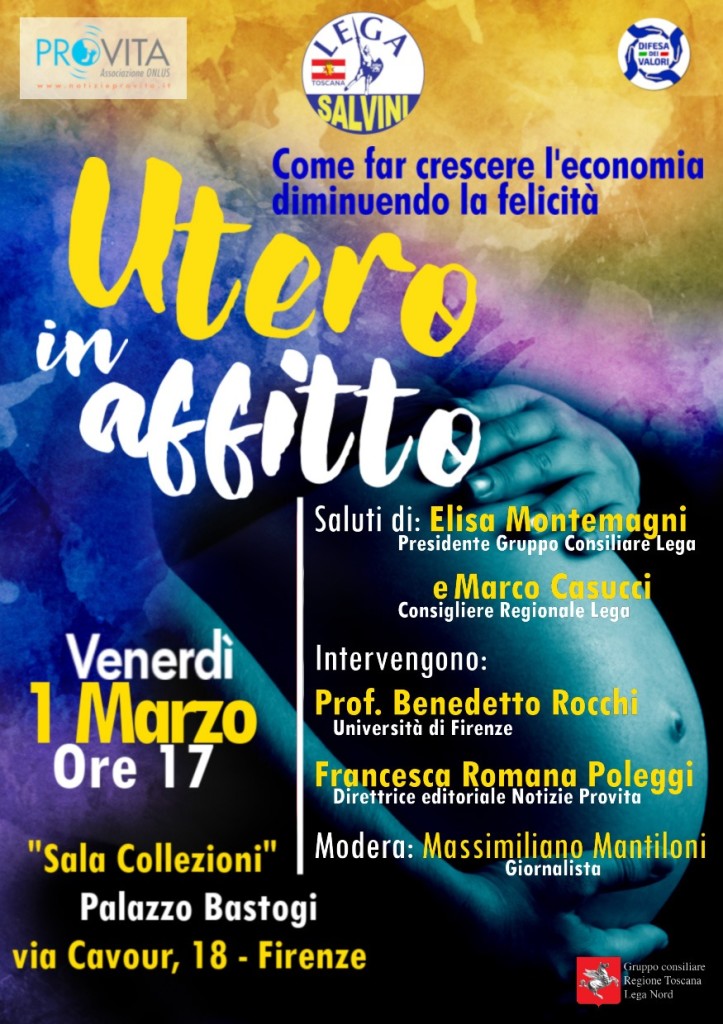 Evento a Firenze sull'utero in affitto